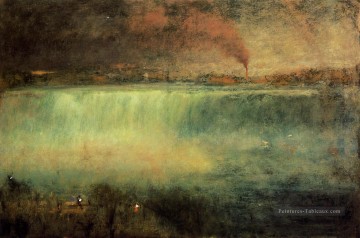 Étangs lacs et chutes d’eau œuvres - Niagara paysage Tonalist George Inness